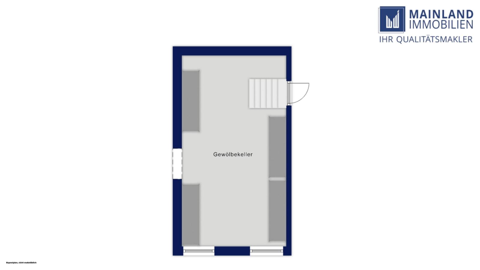 Grundriss Keller visualisiert