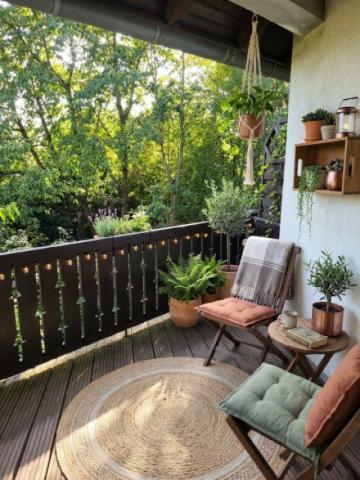 links- (4) Balkon