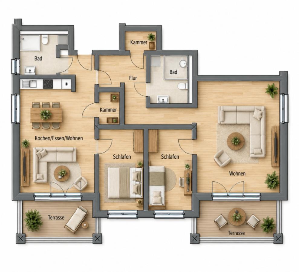 4 Zimmer Wohnung