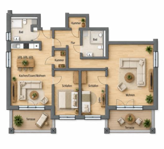 4 Zimmer Wohnung
