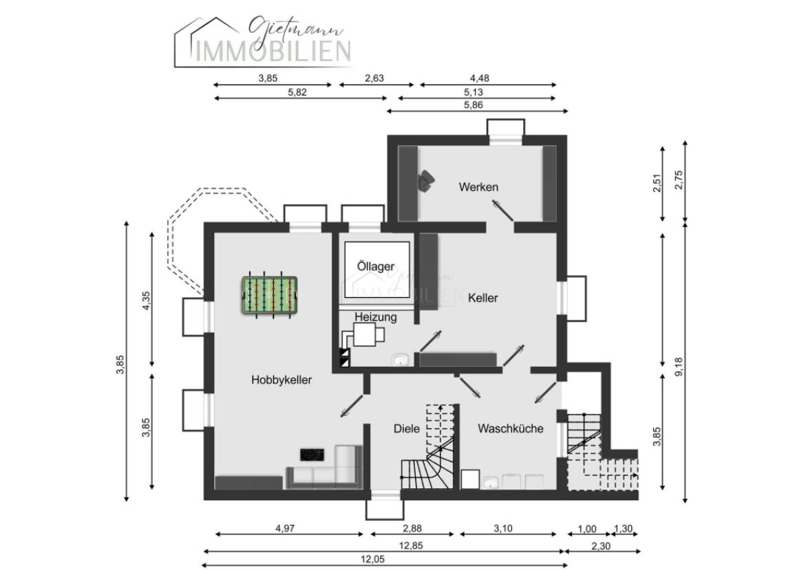 Grundriss Kellergeschoss