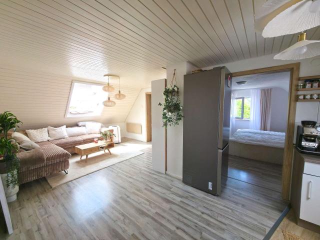 Wohnzimmer mit Küche