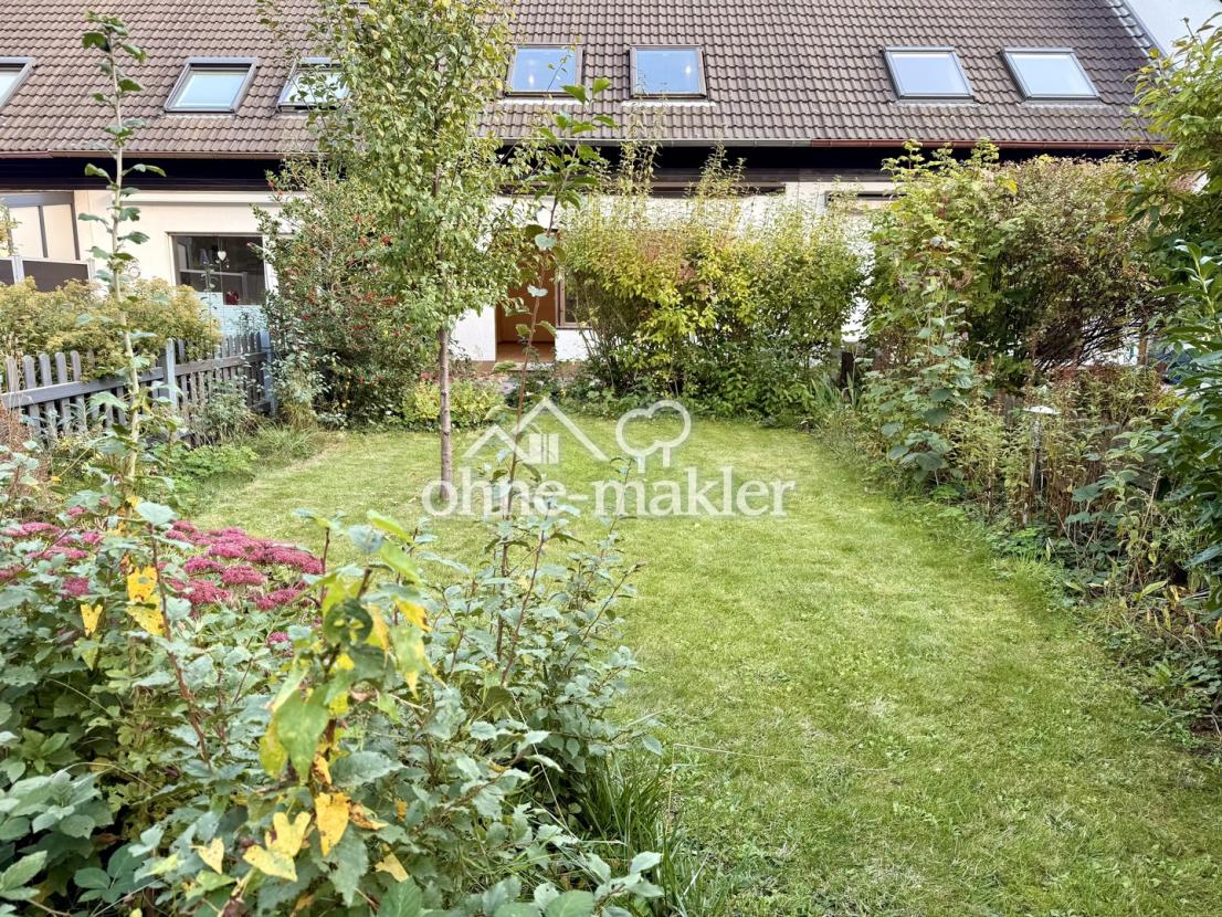 Garten Richtung Haus