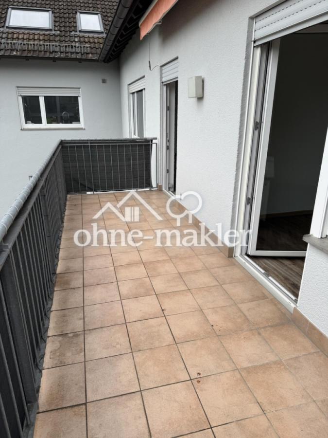 Balkon vom Schlafzimmer aus