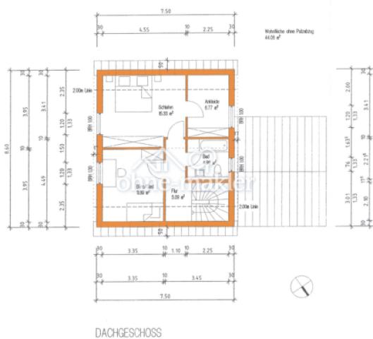 Grundriss Dachgeschoss