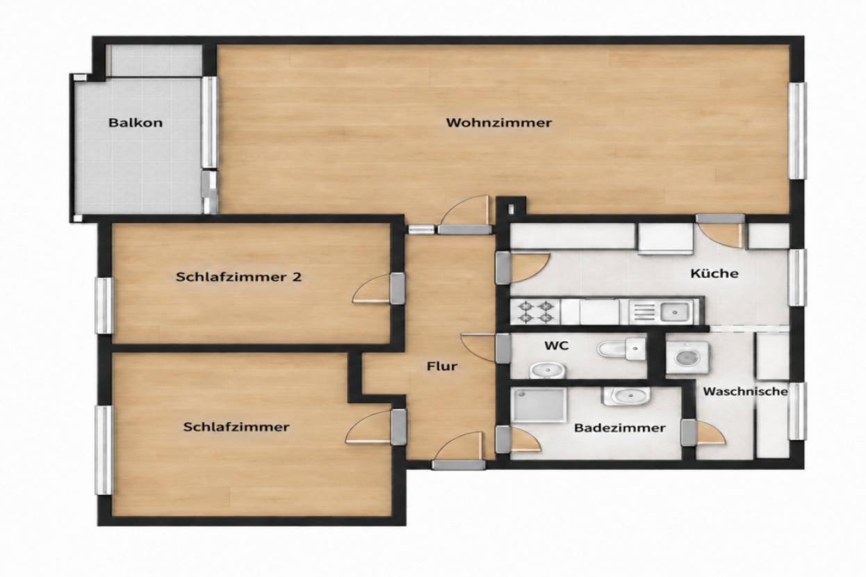 Grundriss Skizze