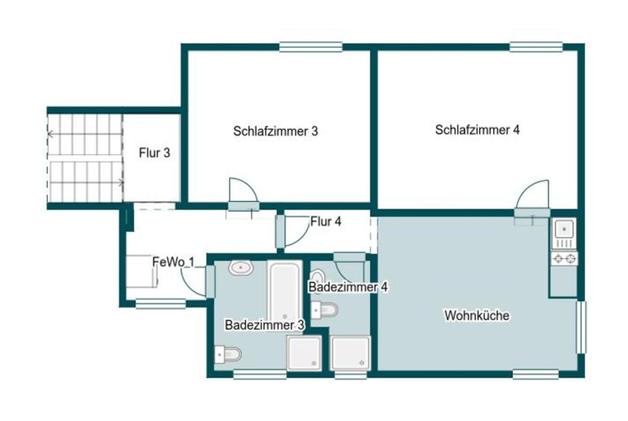 Grundriss Skizze 1.OG