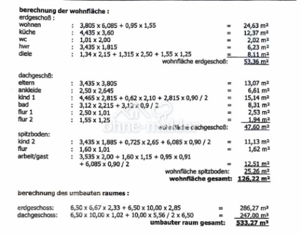 Flächenberechnung