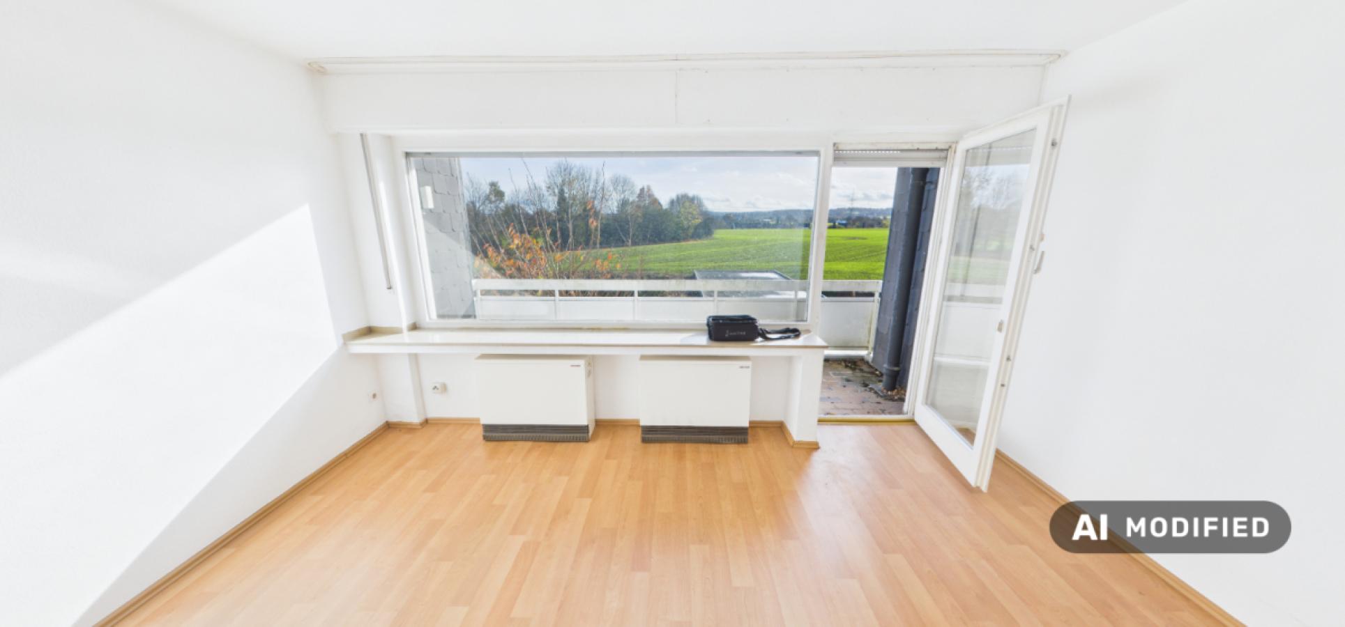 Wohnzimmer mit Balkonzugang