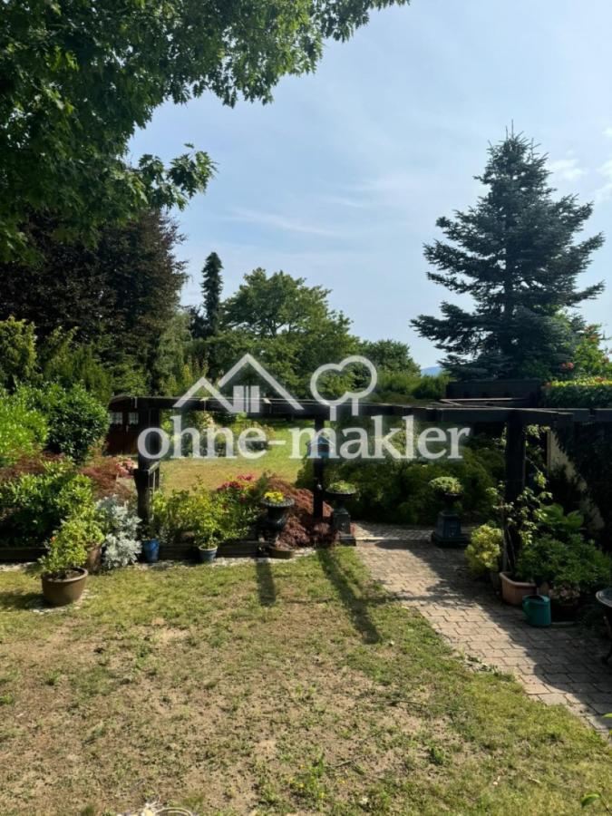 Blick in den Garten von der Te