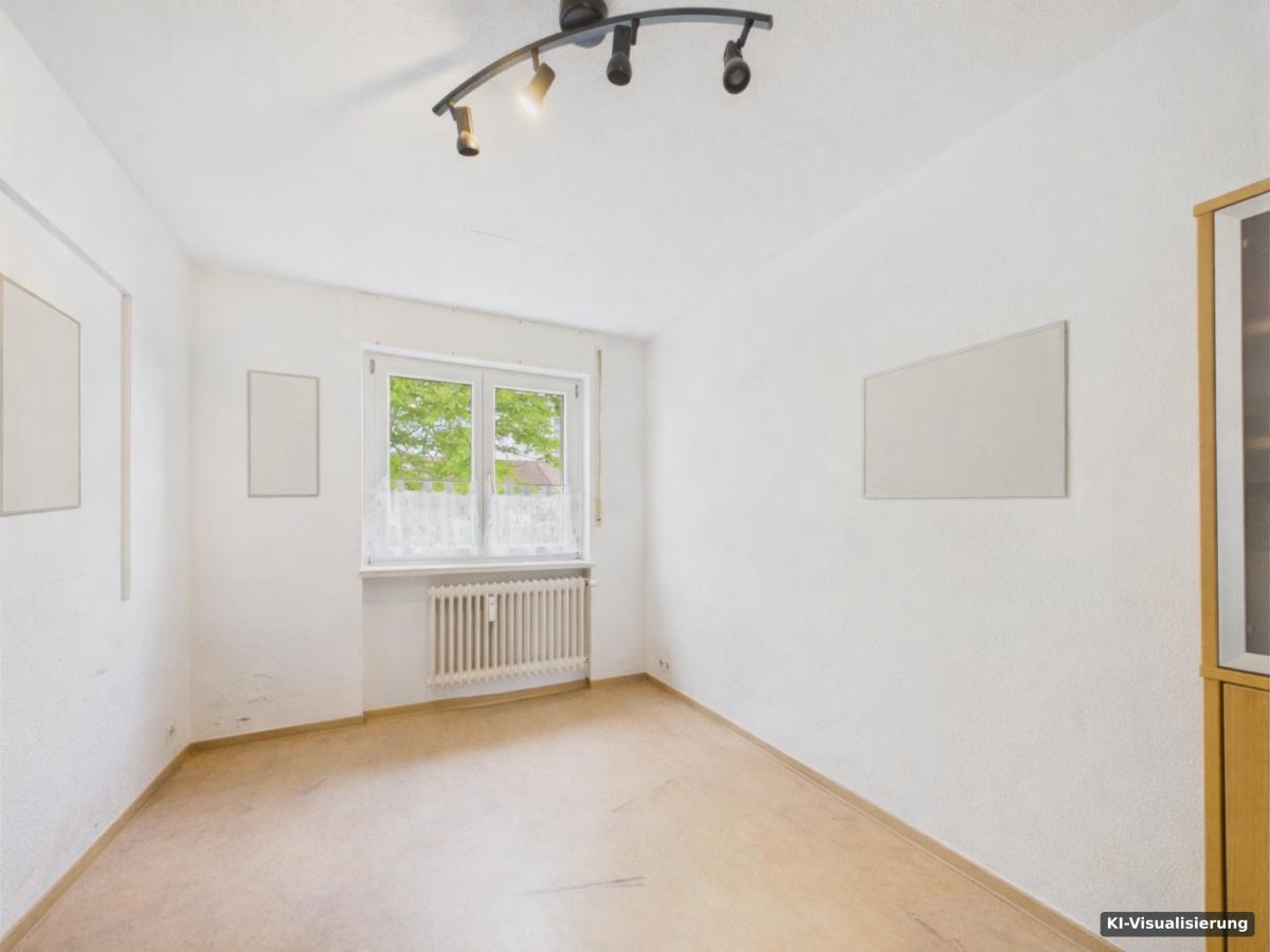 KI-Visualisierung – Büro (entrümpelt)
