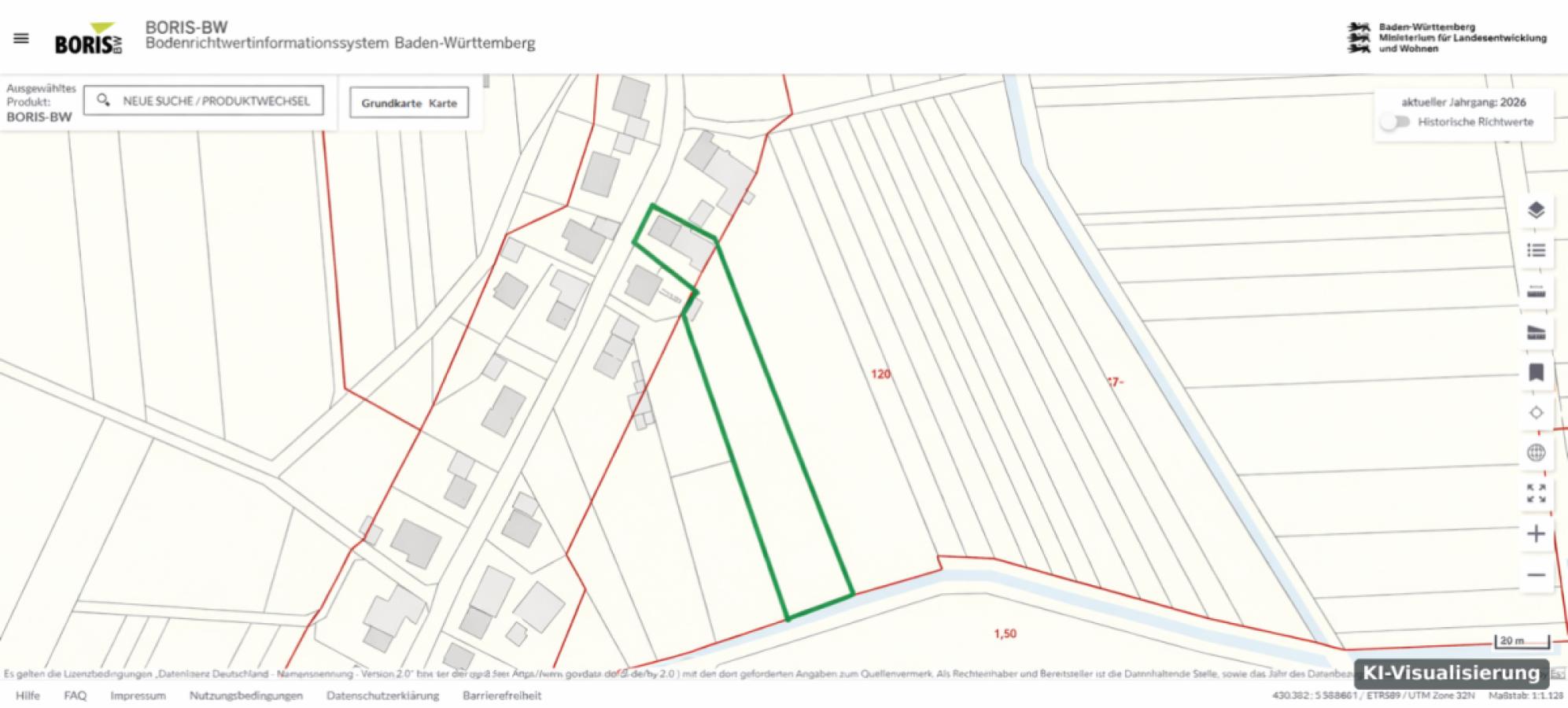 KI-Visualisierung – Achern Flurstück