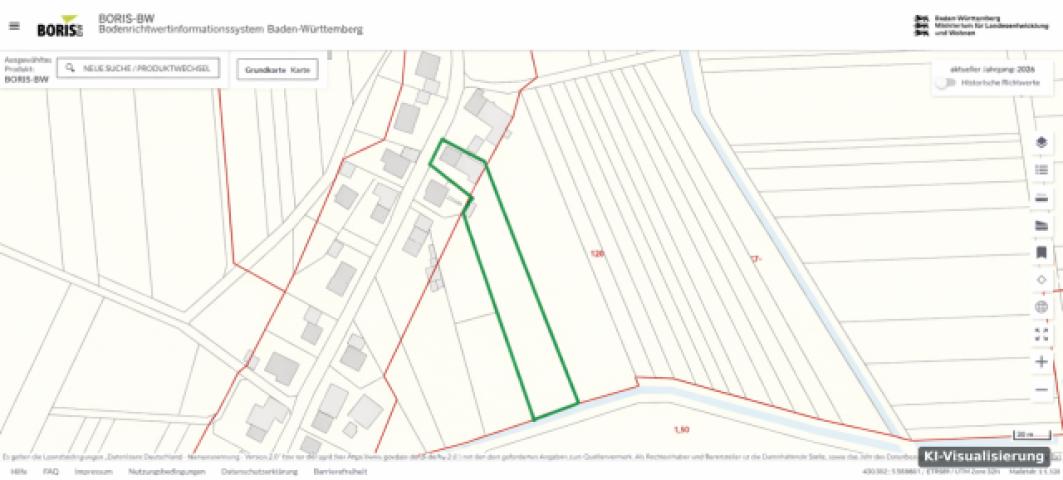 KI-Visualisierung – Achern Flurstück