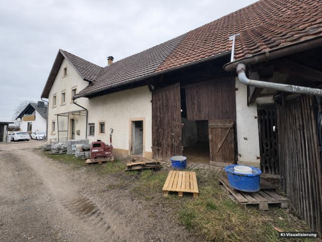 KI-Visualisierung – Haus & Scheune