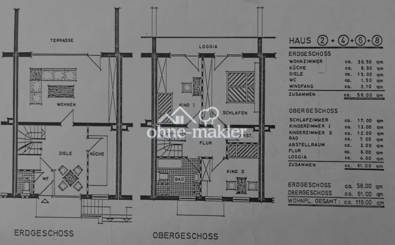 Erd und Obergeschoss