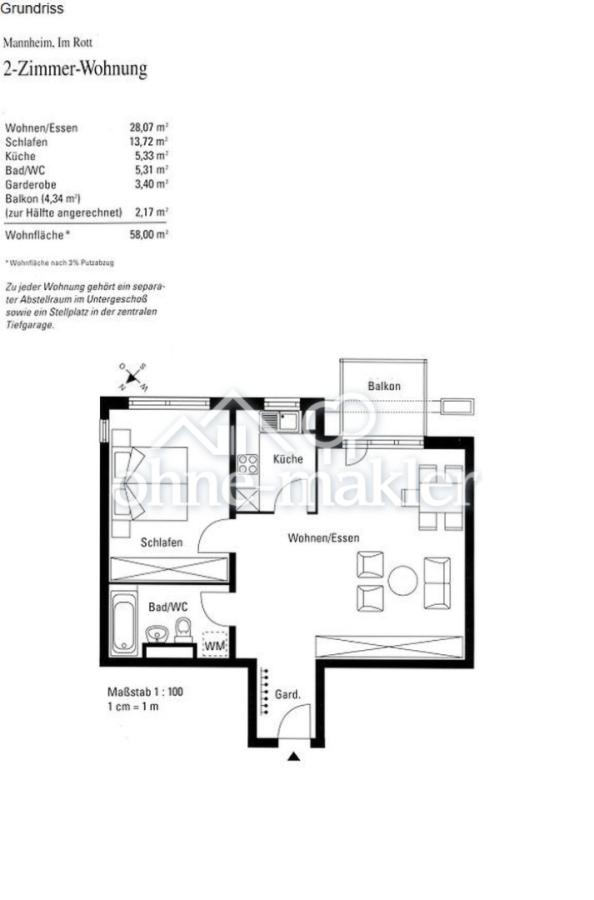 Grundriss Wohnung