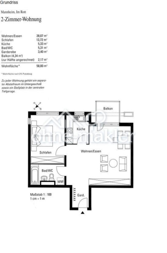 Grundriss Wohnung