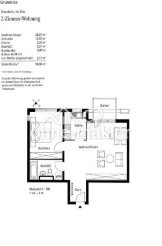 Grundriss Wohnung