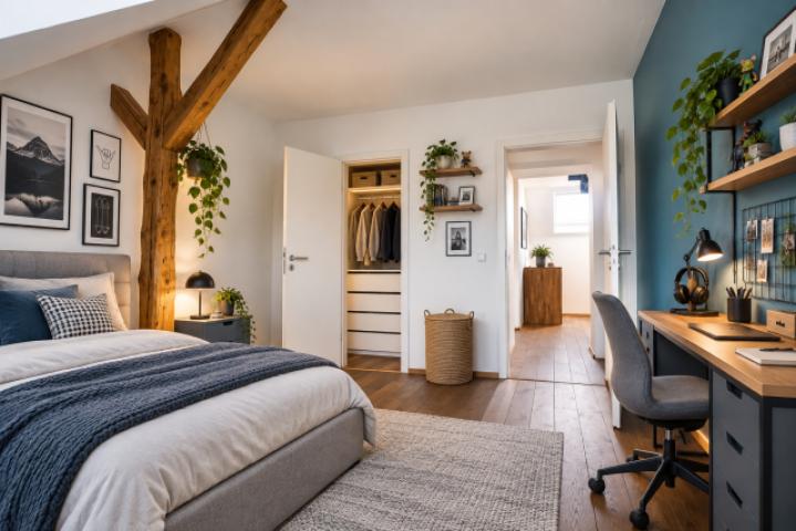 Schlafzimmer 1/3