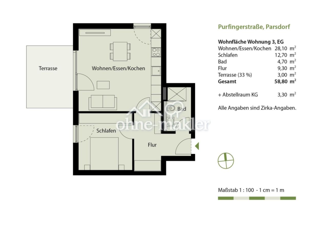 Grundriss WE 3