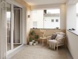 So könnte Ihr Balkon aussehen! Virtuell bearbeitet (KI-generiert) - Wohnung wird unmöbliert übergeben