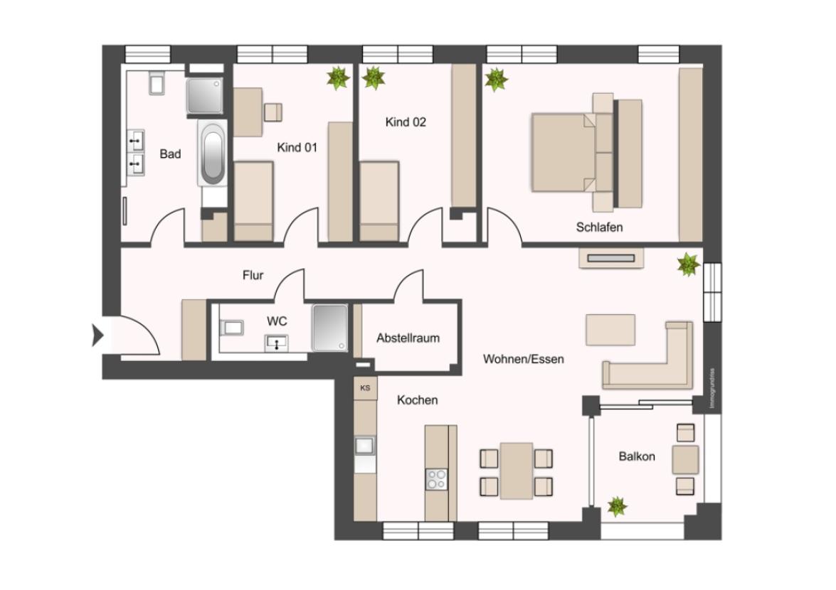 Wohnungsgrundriss