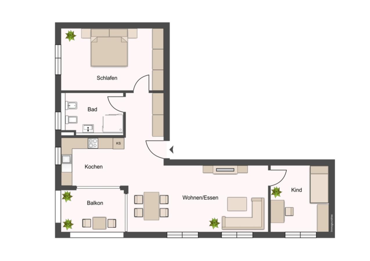 Wohnungsgrundriss