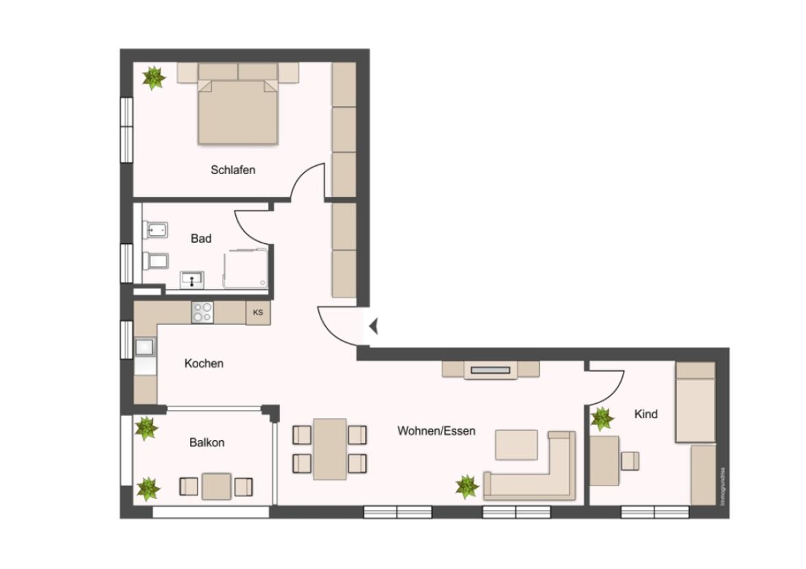 Wohnungsgrundriss