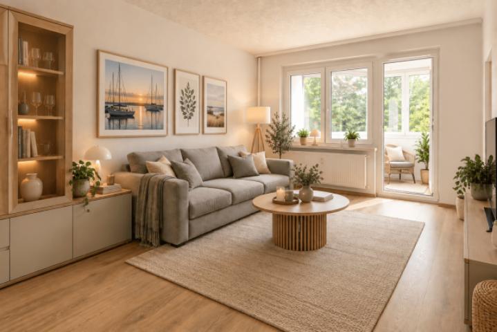 KI-generiert Wohnzimmer