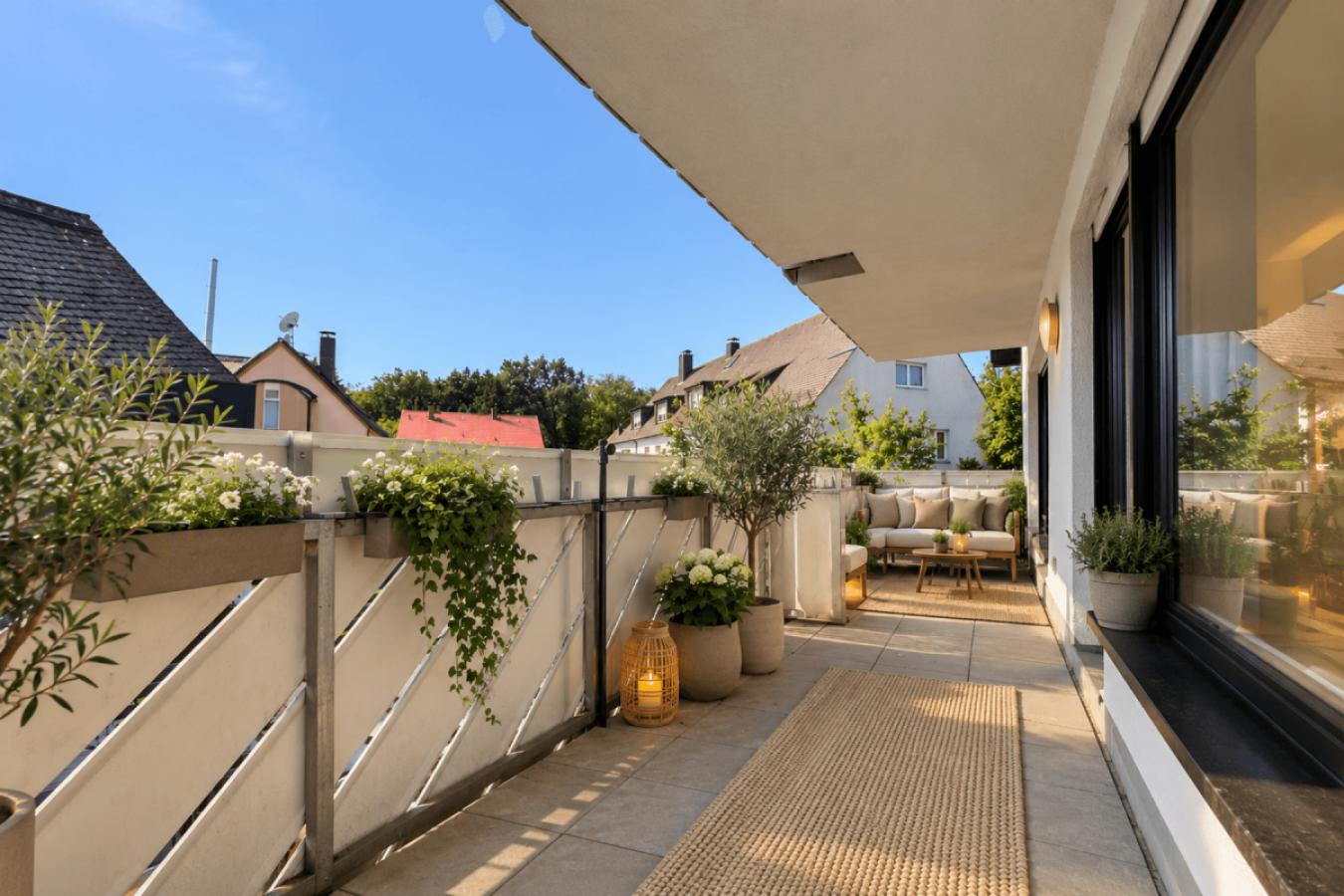 Balkon, KI bearbeitet