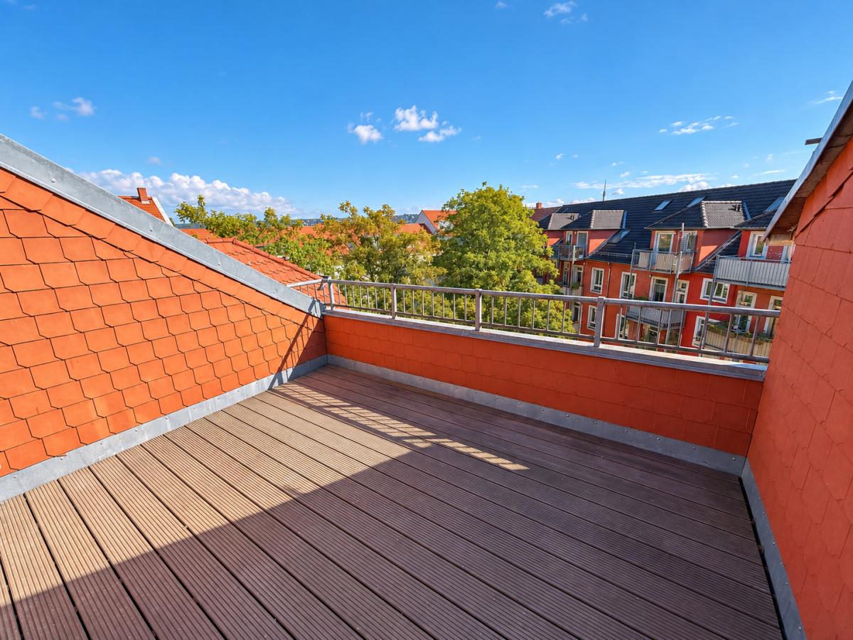 schöne Dachterrasse