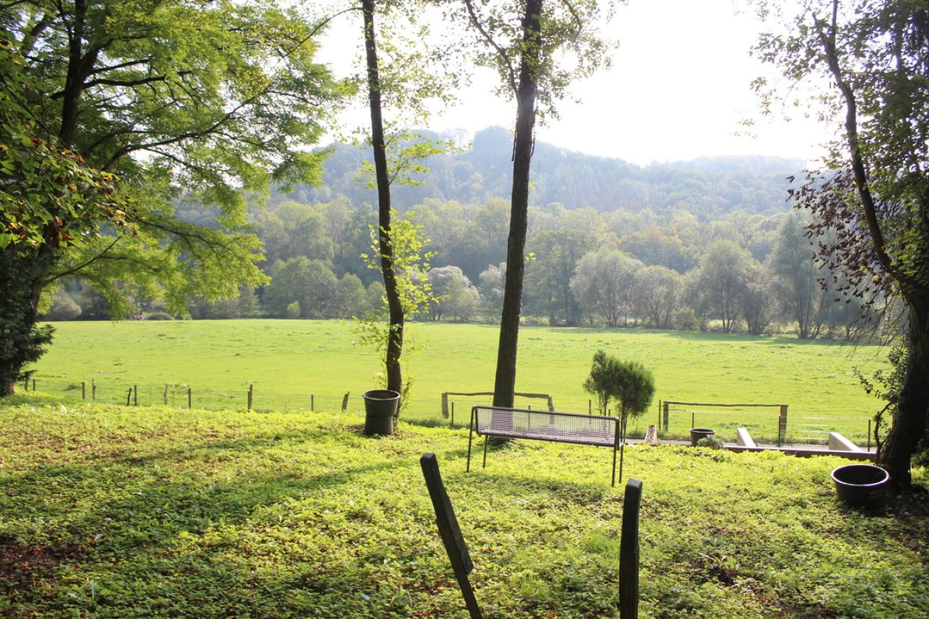 Blick vom Grundstück in die Natur