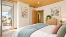 Schlafzimmer mit KI verfeinert