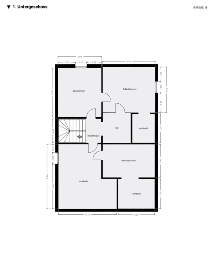 Grundriss Haus 1 UG