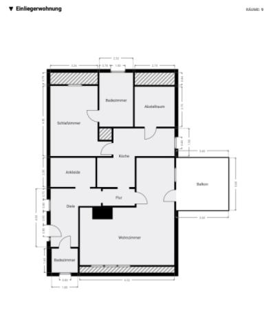 Grundriss Einliegerwohnung