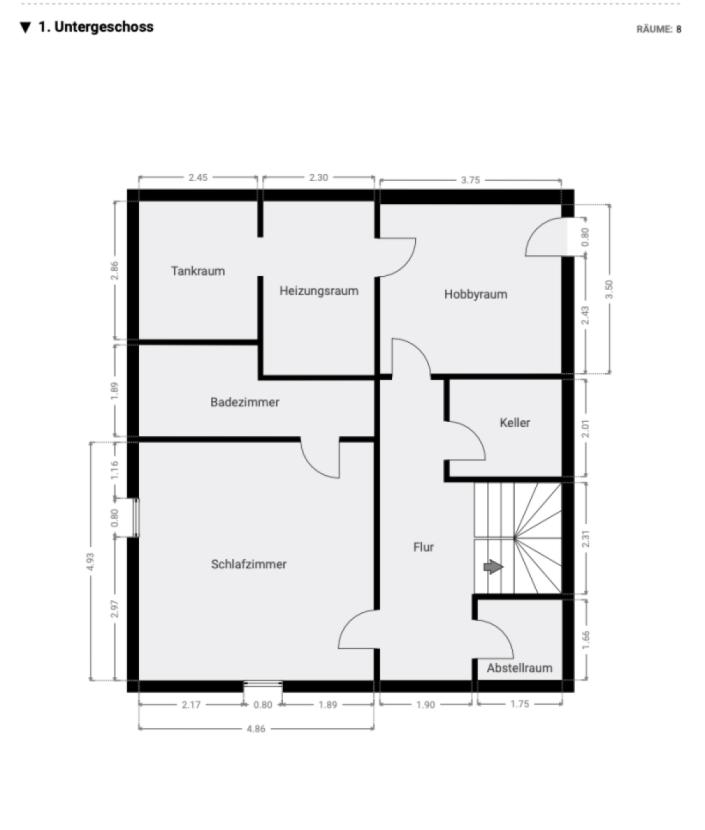 Grundriss Haus 2 Keller