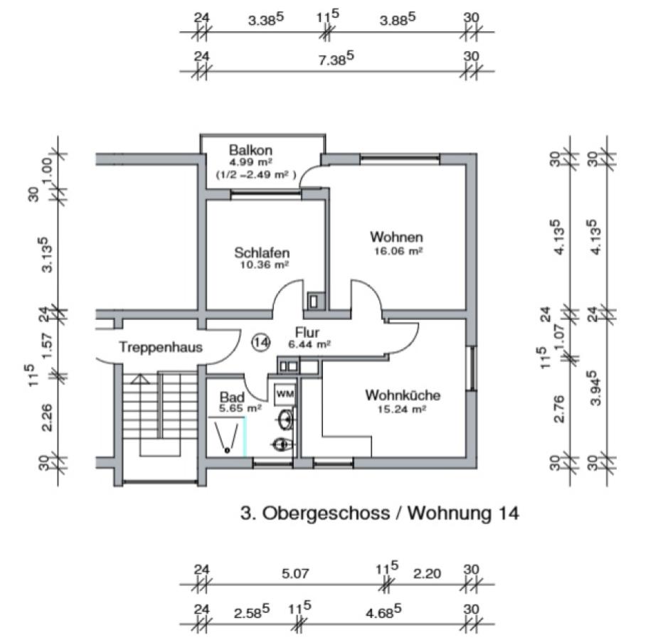 Grunriss Wohnung