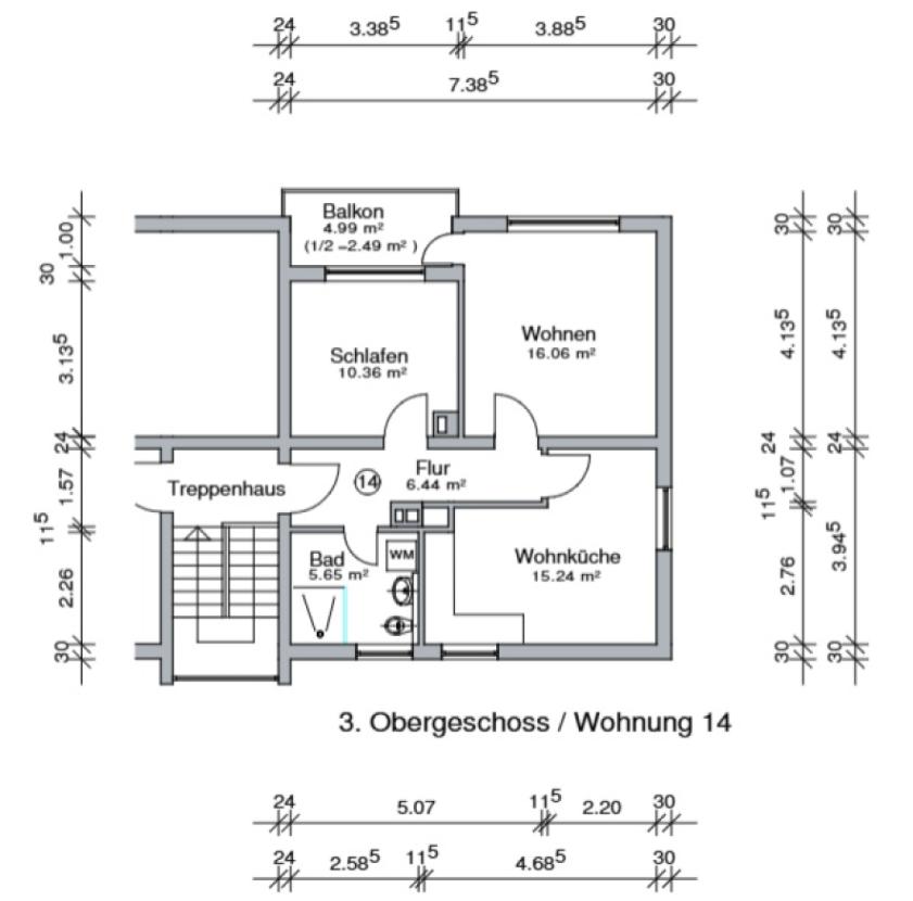 Grunriss Wohnung