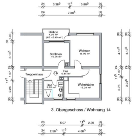 Grunriss Wohnung