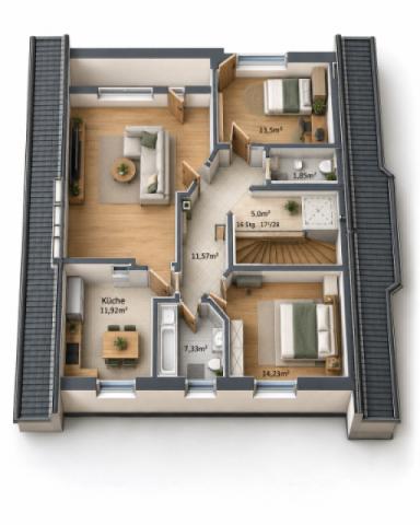 Dachgeschoss 3D