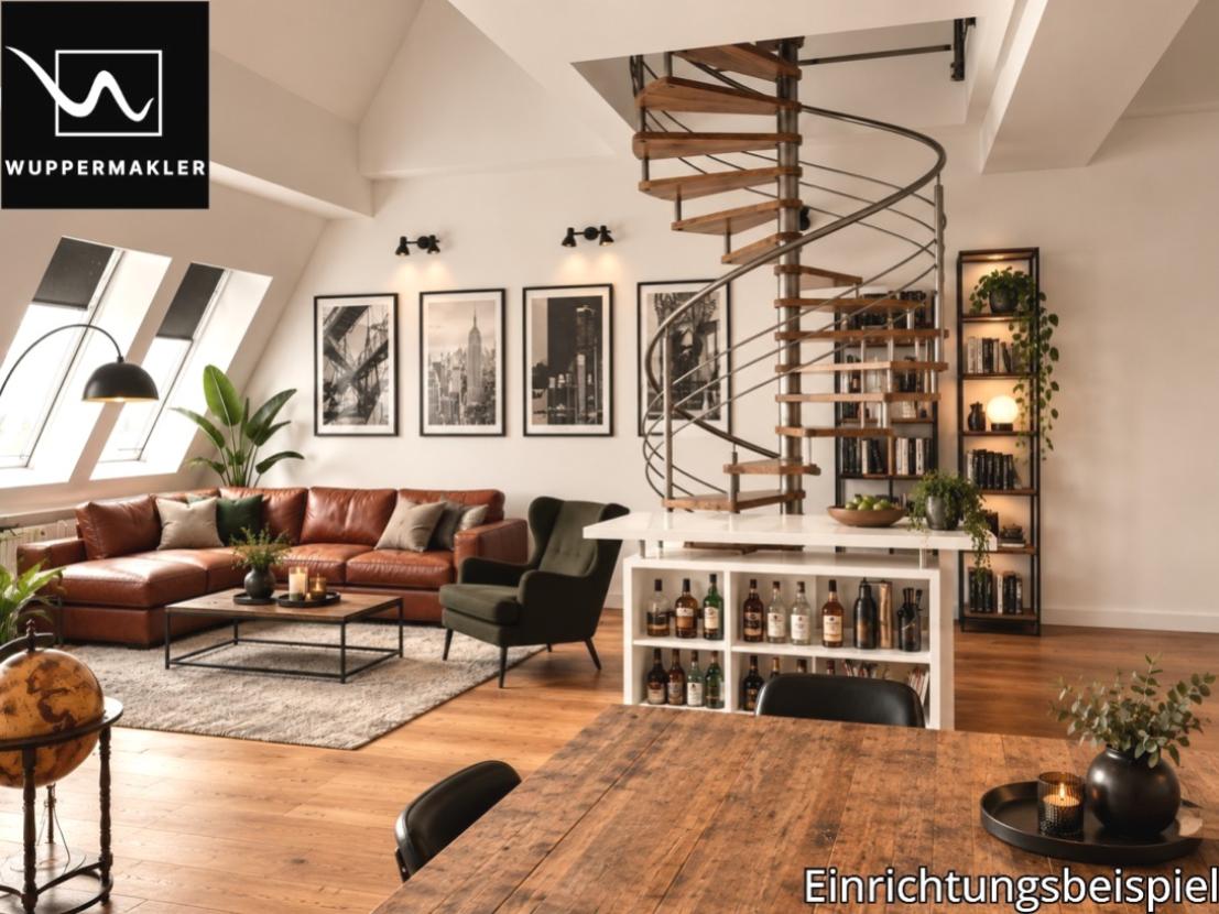 Loft mit Wendeltreppe