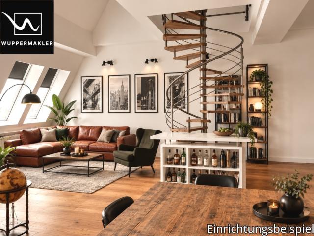 Loft mit Wendeltreppe