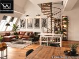 Loft mit Wendeltreppe