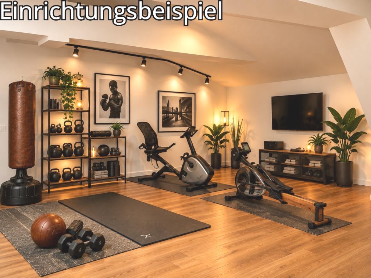 Stilvolles Home-Gym im Loft-Ambiente