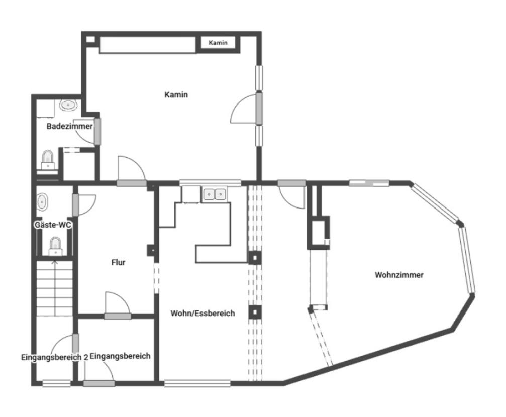 Grundriss Skizze EG
