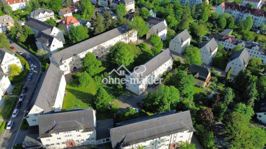 Blick von oben. Wohnung Mittig