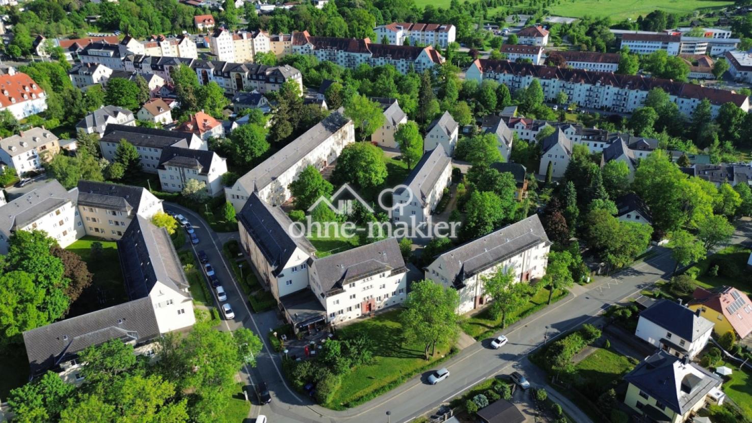 Blick von oben. Wohnung Mittig
