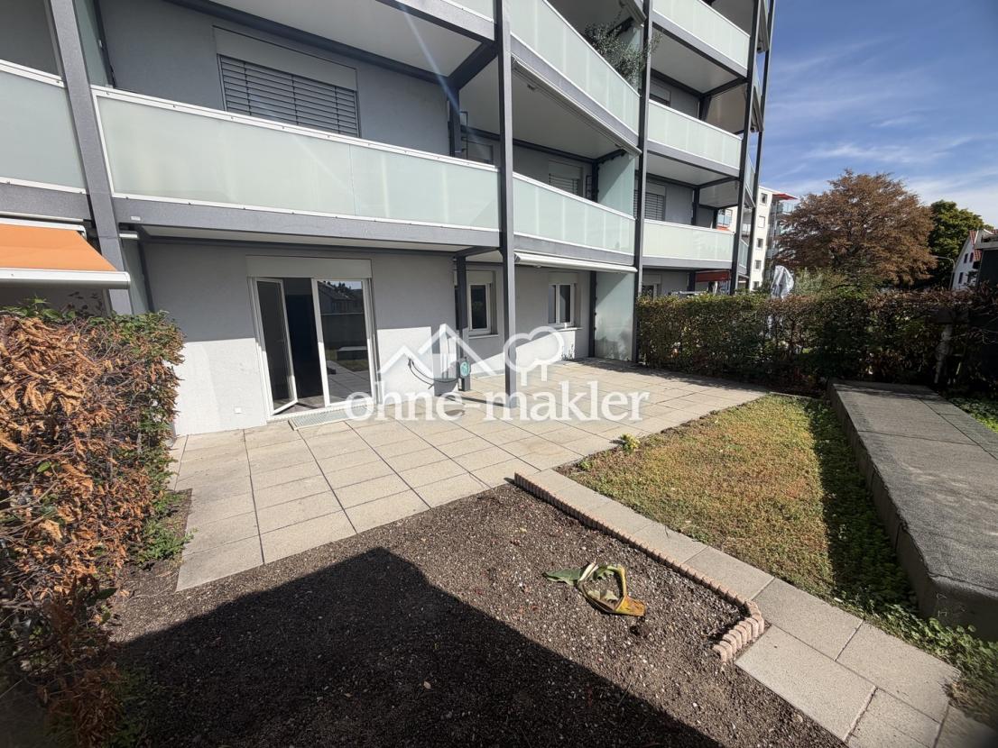 Blick vom Gartenhaus