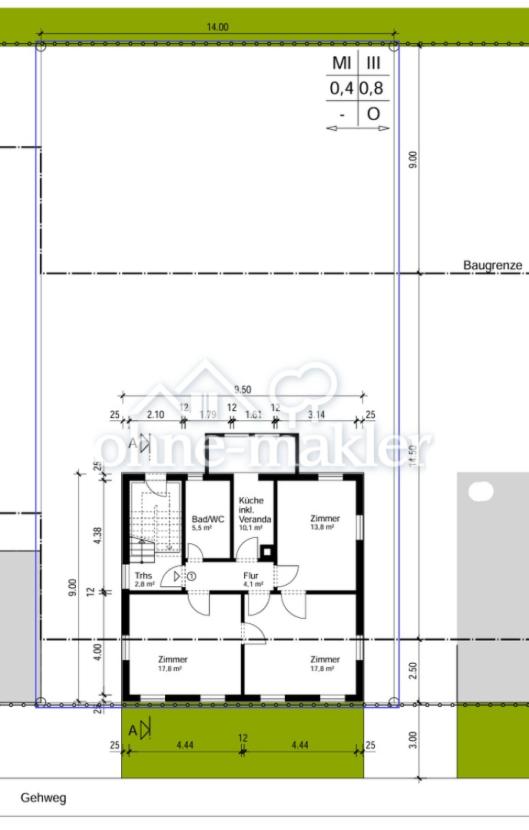 Lageplan, Grundriss EG