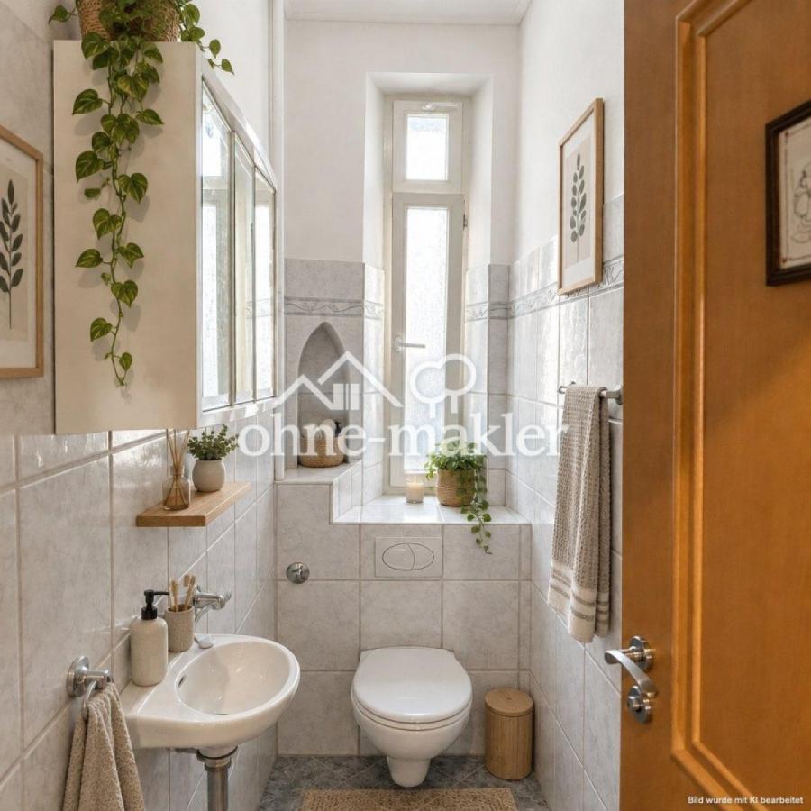 Gäste-WC (KI-möbliert)